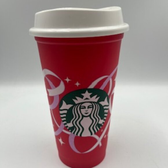 NEW Starbucks Christmas Cups Set Of 3 Red Day And Holiday 16 Oz Reusable W/ Lids - Picture 3 of 8